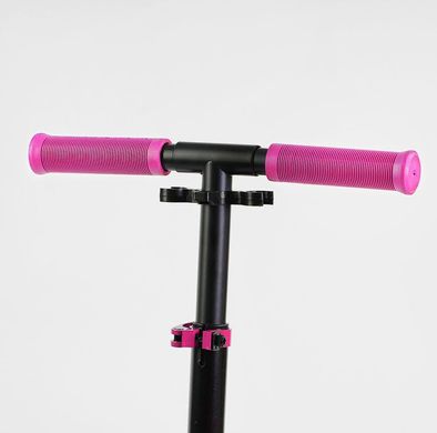 Самокат двухколесный розовый для девочки от 4-5 лет Best Scooter Rio, складной, колеса 145 мм
