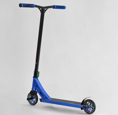 Трюковой самокат подростковый Best Scooter Freestyle HIC Пеги колёса 120 мм Синий