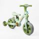 Дитячий велосипед біговел 2 в 1 Best Trike JM-0711-6 колеса 10" знімні педалі та додаткові колеса зелений