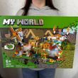 Конструктор Майнкрафт&nbsp;ферма з млином 559 деталей LED підсвічування My World 44120