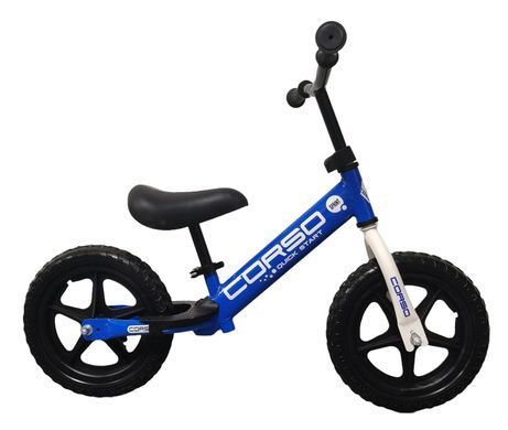 Велобег детский 12" Corso Sprint (стальная рама, колесо EVA пена) SQ-16559 синий