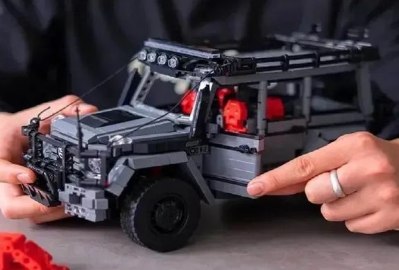 Конструктор джип Гелендваген Мерседес-Бенц на 1998 деталей Technic 49008 сірий