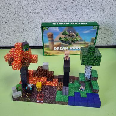 Магнитные кубики майнкрафт 164 детали / конструктор магнитный minecraft