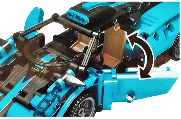 Конструктор автомобиль спорткар Пагани Technic 48003 (570 деталей) синий