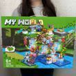 Конструктор Майнкрафт&nbsp;блоковий 562 деталі з LED підсвічуванням My World 44122