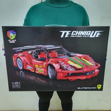 Конструктор автомобиль Феррари Technic 48001 (471 деталь) красный