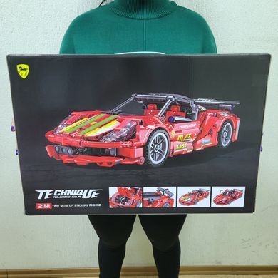 Конструктор автомобиль Феррари Technic 48001 (471 деталь) красный