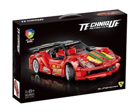 Конструктор автомобиль Феррари Technic 48001 (471 деталь) красный