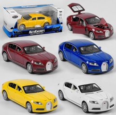 Іграшка машинка Bugatti Galibier металева колекційна 1:32 відчиняються двері, AutoExpert 4 кольори