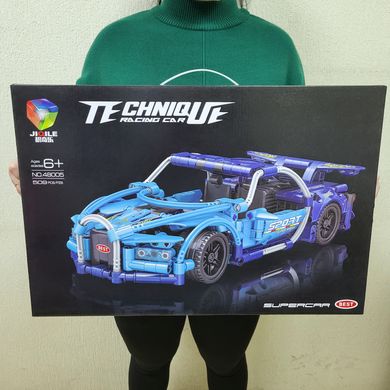 Конструктор автомобіль Бугатті Широн Technic 48005 (509 деталей) синій