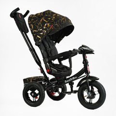 Дитячий велосипед трехколесный с родительской ручкой Best Trike музыкальный надувные колеса usb