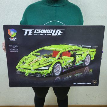Конструктор спорткар Lamborghini&nbsp;Sian Technic 48004 (499 деталей) зеленый