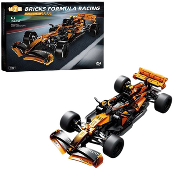 Конструктор болид Макларен F1 1100 деталей формула №1 1:10 Technic JZH 053 оранжевый