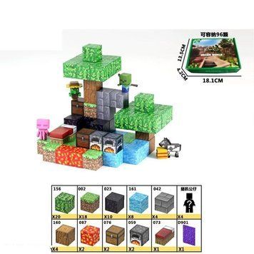 Магнітний конструктор Minecraft 72 магнітних блоков
