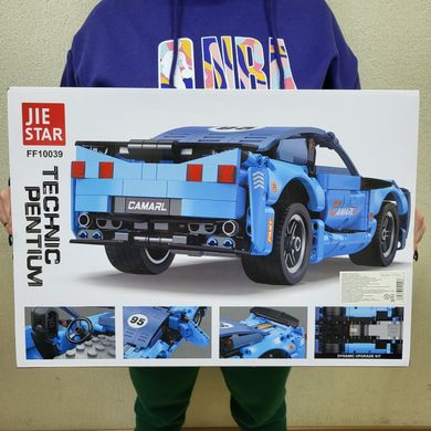 Конструктор спорткар Шевроле Камаро Technic на пульті (554 деталі) синій