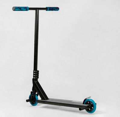 Трюковой самокат барракуда Best Scooter колеса 110 мм Пеги HIC-система Чёрно-синий