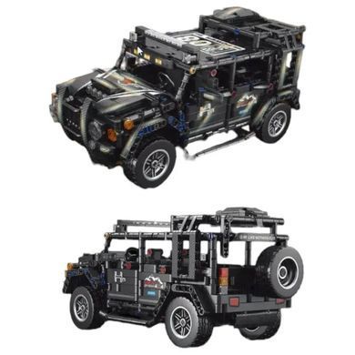 Конструктор джип Hummer машинка внедорожник черный 909 деталей 1:14 Technic инерционная 9056-5