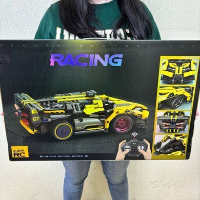 Конструктор автомобіль Бугатті на радіокеруванні 372 деталі Technic жовта