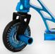 Самокат трюковий Синій з Черепом Пеги HIC-система колеса 110 мм, прямий руль Best Scooter