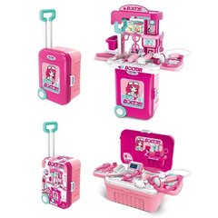 Детский игровой набор врача в чемодане розового цвета