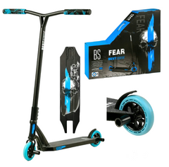 Самокат трюковий парковий для підлітків Best Scooter Fear колеса 115 мм чорно-синій