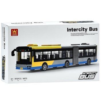 Конструктор городской автобус гармошка Intercity Bus 415 деталей 4973