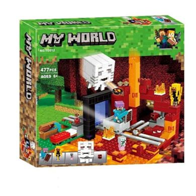 Конструктор Майнкрафт портал в нижний мир 10812 My World (477 деталей)