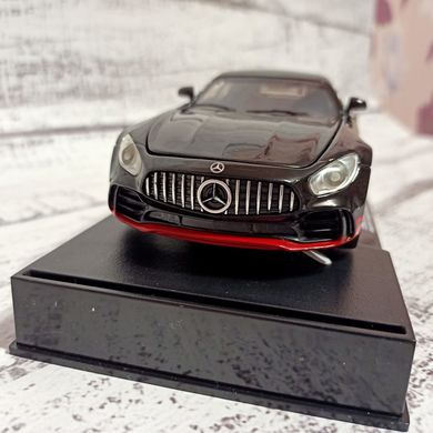 Машинка металлическая Mercedes AMG GT игрушечная черная 1:32 АвтоЕксперт, инерция, свет фар, звук