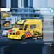 Конструктор машинка скорой помощи 648 деталей European Ambulance 10004 жёлтый