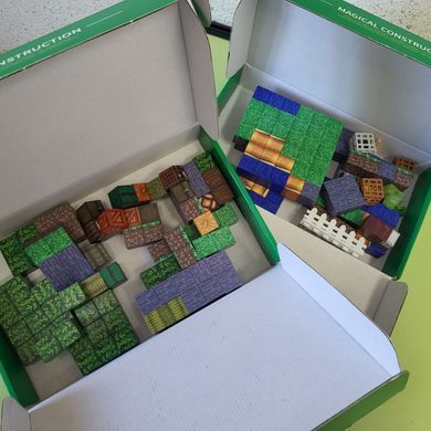 Конструктор магнитный Minecraft (Майнкрафт) 203 кубика с фигурками
