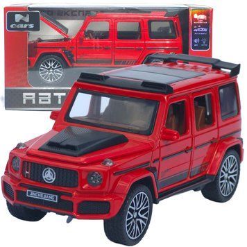 Машинка іграшкова металева Mercedes-Benz Гелендваген АвтоЕксперт 1:32 звук світло L-0442-50 червоний