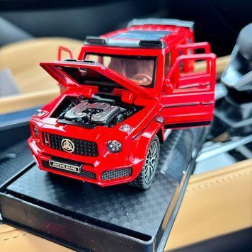 Машинка игрушечная металлическая Mercedes-Benz Гелендваген АвтоЭксперт 1:32 звук свет L-0442-50 красный