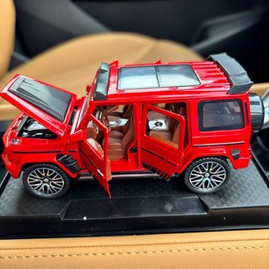 Машинка игрушечная металлическая Mercedes-Benz Гелендваген АвтоЭксперт 1:32 звук свет L-0442-50 красный
