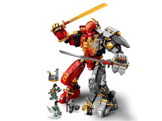 Конструктор Ніндзяго Кам'яний робот вогню Ninjago 11555 (998 деталей, 5 фігурок)