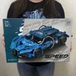 Конструктор машинка Бугатті Широн 408 деталей 1:20 Technic інерційна 9146 синій