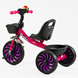 Велосипед триколісний дитячий рожевий Best Trike, колеса піна EVA, дзвінок