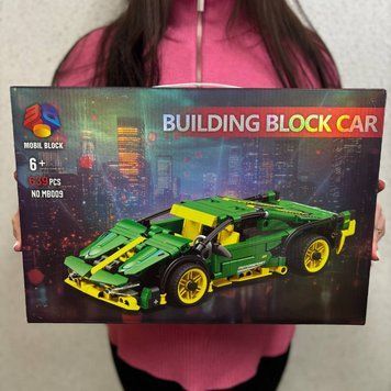 Конструктор машинка Ламборджіні 639 деталей Technic MB 009 зелений