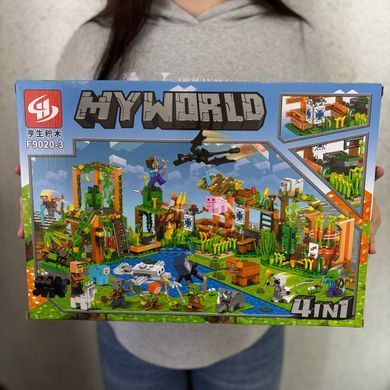 Конструктор Minecraft My World 390 деталей блочний F 9020-1