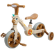 Дитячий велосипед біговел 2 в 1 Best Trike JM-0102-8 колеса 10" знімні педалі та додаткові колеса коричневий
