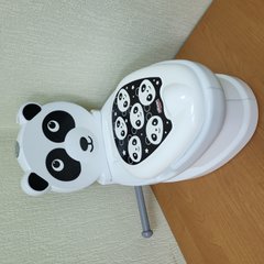 Горщик утіназ дитячий музичний Панда, зі спинкою, звуки води, підсвічування кнопки