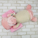 Іграшка плед подушка бегемот 3 в 1 рожевий плюшевий 64 см