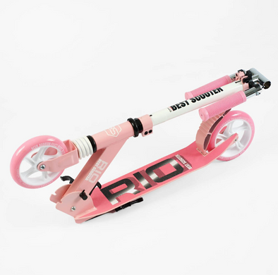 Самокат двухколесный детский Best Scooter RIO, колеса 145 мм, складной, Розовый